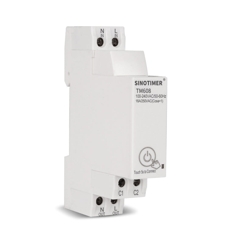 SINOTIMER TM608 Smart WiFi Misuratore di potenza monofase Mobile App Home Rail Meter 16A 100-240V, TM608 SINOTIMER TM608 Smart WiFi Misuratore di potenza monofase Mobile App Home Rail Meter 16A 100-240V, TM608